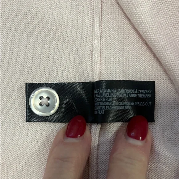 Simons Light Pink Open-Front Cardigan - Picture 7 of 8